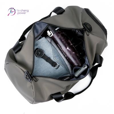 China New Fitness Sports Dry And Wet Separation Nylon Waterproof Sports Swimming Gym Duffel Bag Pink Gym Bag for sale