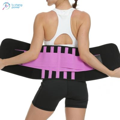 China Durable Custom Logo Breathable Sport Slimmer Waist Belt Sauna Sweat Waist Support for sale