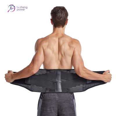 China Wholesale Custom Breathable Logo Gym Adjustable Sports Waist Back Tie Up Elastic Lumbar Support Belt For Men for sale