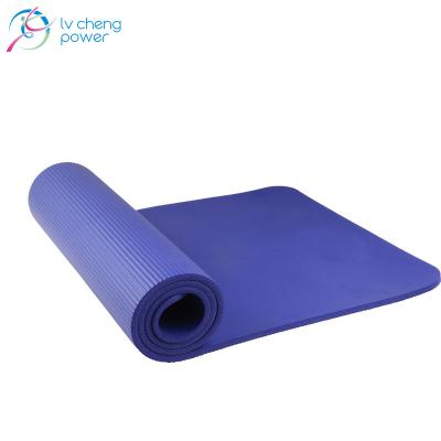 China Hot Gym Exercise Equipment Gymnastic Yoga Pilate Yoga Mat Custom Logo Eco Friendly NBR Yoga Mat for sale