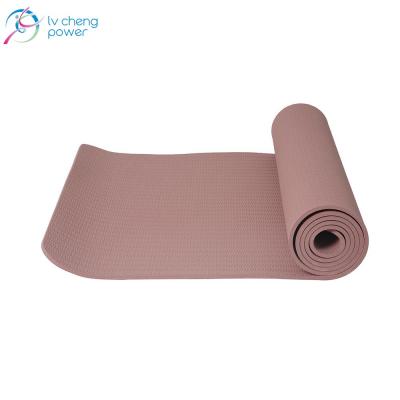 China Eco-friendly Waterproof Custom Yoga Mat China Factory Price Tape Yoga Mat 6mm Anti-slip for sale