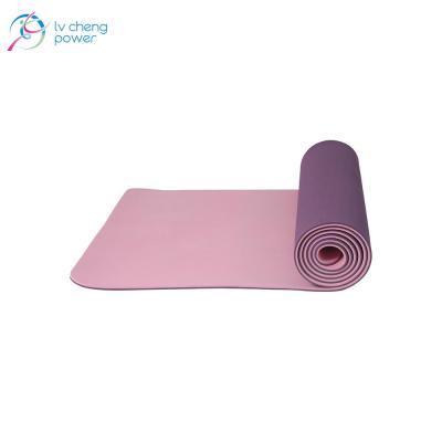 China Eco-friendly Yoga Mat 6mm Waterproof Exercise Band Workout Band Yoga Mat Yoga Mat for sale