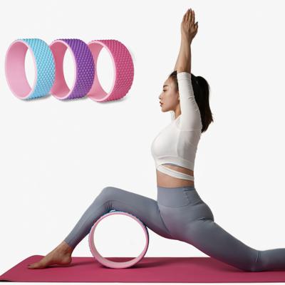 China Non-slip Yoga and Pilates Home Yoga Fitness Wheel ABS+EVA Yoga Training Wheel Set for sale