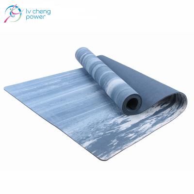 China Customized Sweat-absorption Yoga Mat High Density Durable Waterproof PU Eco-friendly Yoga Mat for sale