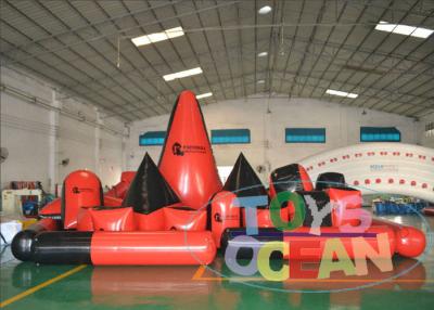 China Customized Paintball Inflatable Bunkers Quipment For Outdoor Sport Game Red for sale