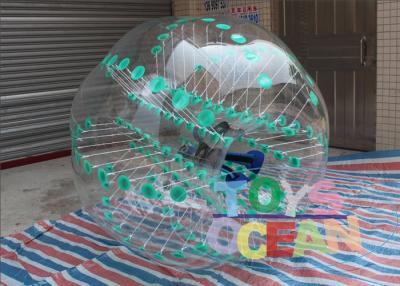 China Green Dot Inflatable Sumo Soccer Balls / Bubble Football / Water Zorb Ball With Color for sale