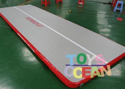 China Strong 0.55mm PVC Inflatable Gymnastics Air Track For Kids Gym Sport Training for sale