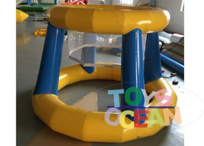 China Sports Game Inflatable Water Game Float Water Basketball Hoop With 0.9mm PVC for sale