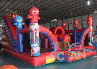 China Digital Printing Funny Inflatable Bouncer Spider Man Playground For Rental Park for sale