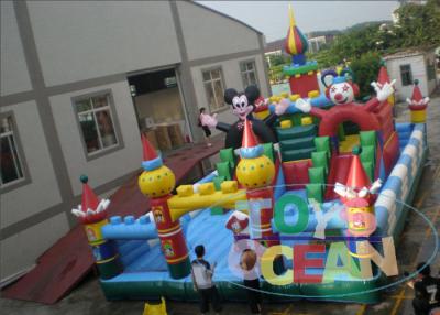 Chine Équipement gonflable de terrain de jeu d'obstacle d'amusement drôle d'enfants avec des glissières à vendre