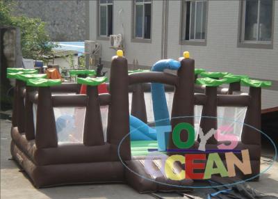 China Outdoor Inflatable Playground Forest Theme Obstacle Amusement Playground For Kids for sale