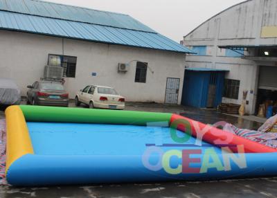 China 6 X 8m Inflatable Water Game Square Inflatable Swimming Pool For Amusement Park for sale