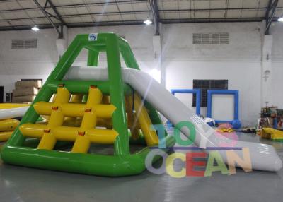 China Summer 0.9mm PVC Tarpaulin Floating Water Slide Inflatable Water Park Equipment for sale