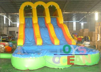 China New Arrive Inflatable Arch Bridge Water Slide Inflatable With Double Slide For Fun for sale