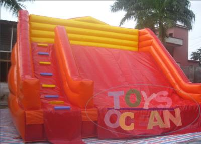 China Red Yellow Color Matching Costomized Size Giant Inflatable Slide Customzied Color for sale