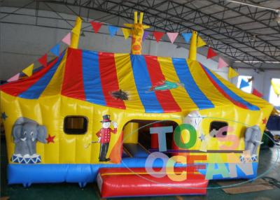 China Funny Inflatable Animal Zone Cartoon Bounce Combo For Childhood Amusement for sale