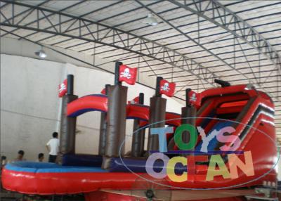 China Parties Inflatable Pirate Ship Slide With Mini Swimming Pool For Kids Play for sale