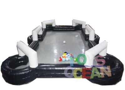 China Giant Teambuilding Game Inflatable Football Table Snooker Billiard Soccer Field for sale