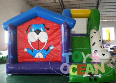 China Kids Inflatable Bouncer Combo Indoor Puppy Dog Inflatable Bounce Castle With Slide for sale