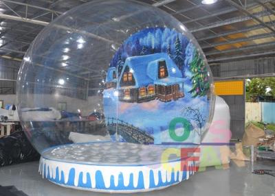 China Large Christmas inflatable Snow Globe Tent Outdoor Decorations For Advertising for sale