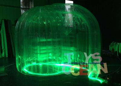 China Bunte klare transparente LED, die Inflatables-Passfotoautomat-Zelt annonciert zu verkaufen