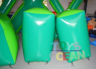 China 0.6mm PVC Green Inflatable Paintball Bunkers Inflatable Paintball Barriers CE for sale