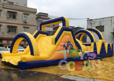 China Long Obstacle Course Inflatable Rentals Funny Commercial Obstacle Race For Outdoor for sale