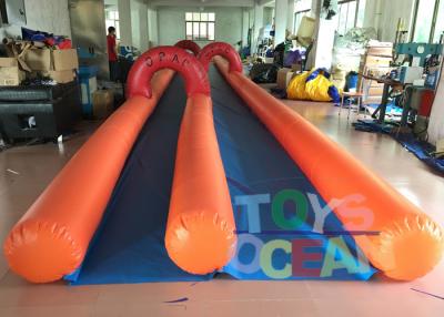 China Adults Inflatable City Slide Mini Inflatable Slip And Slide With 2 Lanes for sale