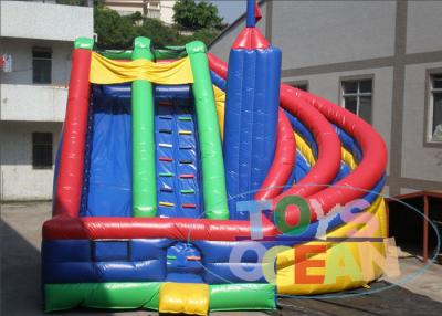 China Customize 0.55mm PVC Inflatable Water Slide For Amusement Park 2 Years Warranty for sale