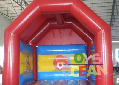 China Mini casa inflável colorida interna do salto para o campo de jogos das crianças com jogo de reparação livre à venda