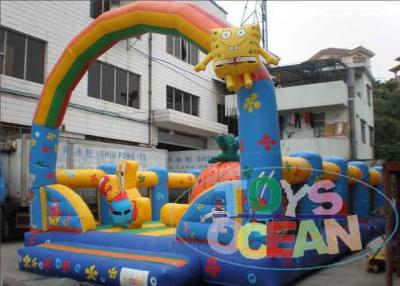 Chine Terrain de jeu gonflable adapté aux besoins du client d'enfant de SpongeBob gonflable avec la voûte à vendre