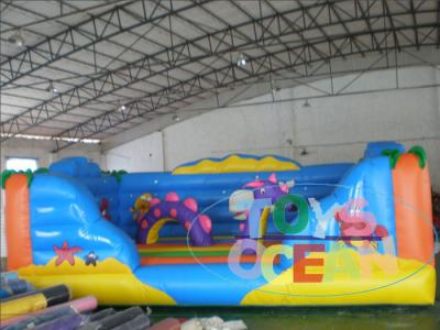 China Casa Bouncy inflável do Moonwalk do mundo do oceano do castelo da mini criança para o divertimento do quintal à venda