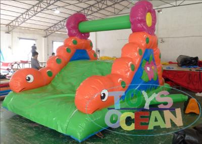 China Mini Worm PVC Vinyl Tarpaulin Inflatable Slide Use In Children Park for sale