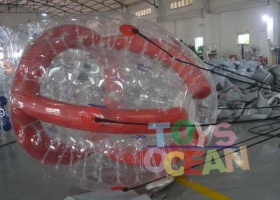 China Funny Red Color Inflatable Barf Ball Water Tube Playing On Water for sale