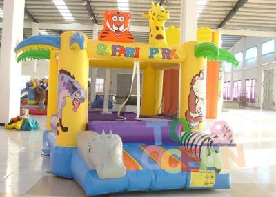 China Indoor Safari Park Funny Inflatable Jumping Bounce House For Kids for sale