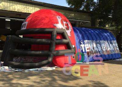 Chine Tunnel gonflable rouge bleu de casque de football de la publicité extérieure N pour la manifestation sportive à vendre