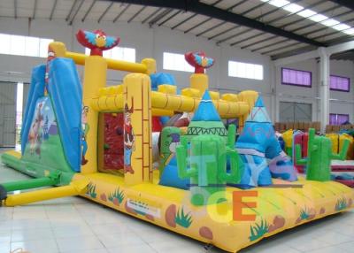 China Carrera de obstáculos inflable del desafío del juego interactivo grande del deporte combinada para el juego de los niños en venta