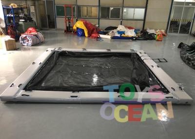 China Commerical Gaint Inflatable Water Floating Sea Pool With Net For Yacht for sale