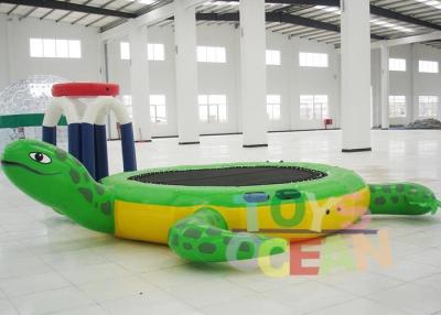 China Inflatable Tortoise Water Trampoline For Water Entertainment for sale