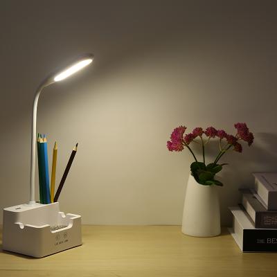 China New Style Usb Rechargeable Natural Light Study Desk Lamp Portable Bedside Reading Led Table Lamp for sale