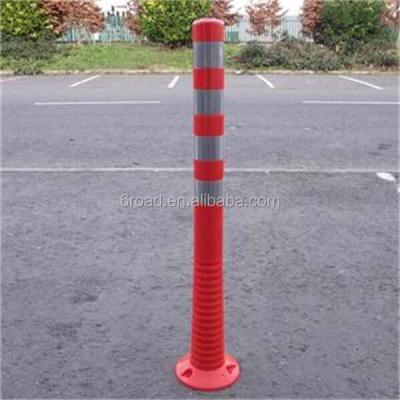 China Flexible TPU Designer TPU 1000mm High Traffic Bollards Spring Post for sale