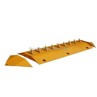 China OEM ODM Steel One Way Traffic Spikes Road Barrier Factory , Speed ​​Bump With Fork for sale