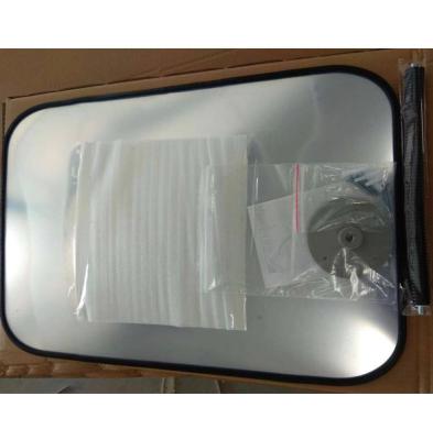 China CE 40*60cm Black Rectangular Acrylic PC Mirror Imported Convex Mirror Rim Traffic Safety for sale