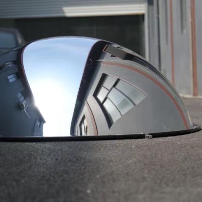 China Imported PC Mirror CE Certificate Dome Mirror 600 800mm Convex Spherical Half Mirror 1/2 for sale