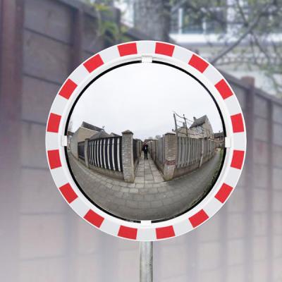 China Imported PC Mirror+ABS Backboard CE Around White Red Convex Mirror for sale