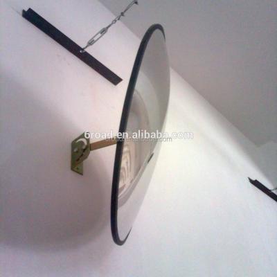 China Imported PC Mirror+ABS Back Panel 30 45 70 80 90 100 120cm CE Black Housing Small Indoor Convex Mirror for sale