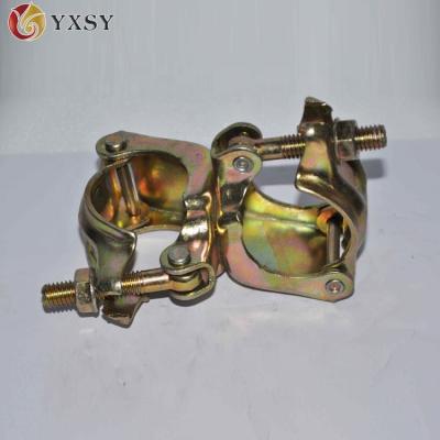 China Scaffolding Industrial Clamp Double Coupler Load Capacity Pressed Right Angle Coupler for sale