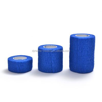 China Breathable Medical Cohesive Wrap Bandage for Sports Injury Strain Knee and Wrist Ankle Sprains Swelling First Aid Rainbow Colors for sale