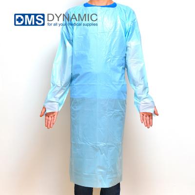 China Free Universal Protective Clothing PE Disposable Apron Meets ASTM Latex F1670 and F1671 Standards Non Sterile for sale