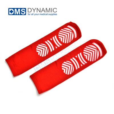 China With Single Or Double Sided Red Non Slip Slipper Skid Patient Socks With Best Available Bilateral Handles Unisex Different Colors For Home And Hospital for sale